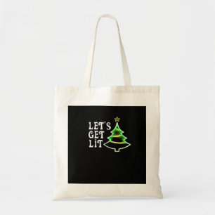 Lasst uns Lit Design Adult Funny Christmas Essenti Tragetasche