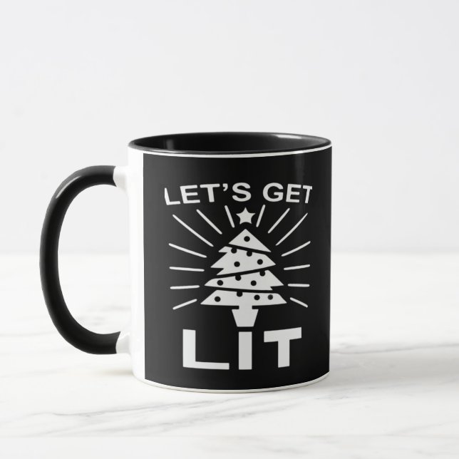 Lasst uns Lit Essential Funny Classic bekommen Tasse (Links)