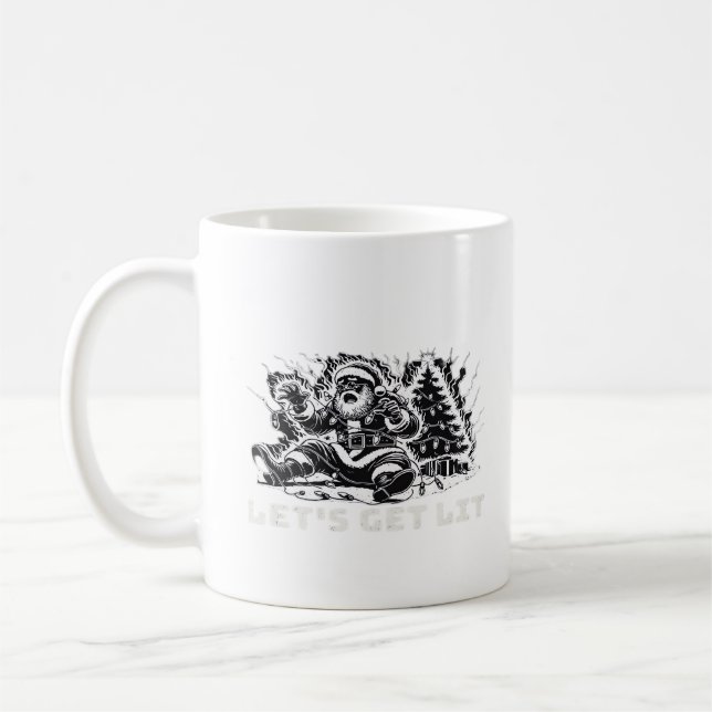 Lasst uns Lit Funny Christmas Vibe Classic bekomme Kaffeetasse (Links)