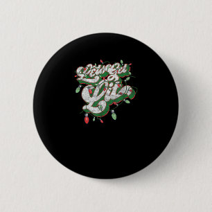 Lasst uns Lit - Funny Drinking Christmas Light Gra Button