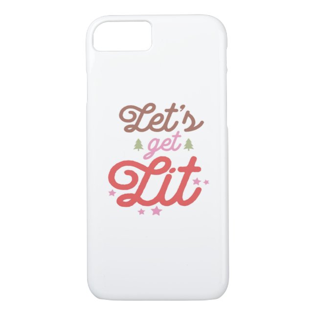 Lasst uns Lit holen, Weihnachten Case-Mate iPhone Hülle (Rückseite)