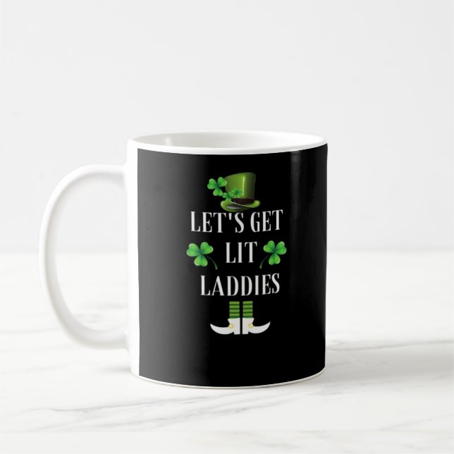 Lasst uns Lit Laddies Funny Classic holen Kaffeetasse (Links)