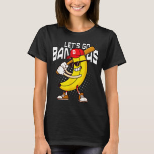 Lasst uns los Bananen-Retro-Banane-Shirt-Jungs-Kin T-Shirt