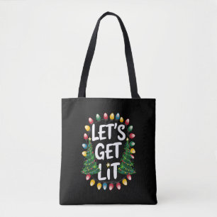Lasst uns lustige Weihnachten lustig trinken Xmas  Tasche