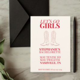 Lasst uns Mädchen bachelorette gehen Einladung