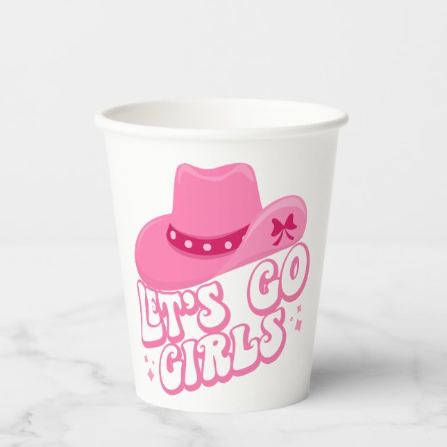 Lasst uns Mädchen gehen, Girls Trip, Retro Graphic Pappbecher (Vorderseite)