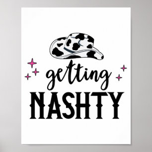 Lasst uns Mädchen gehen Hitched Nashty Bride Getti Poster
