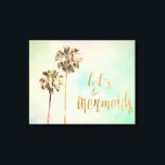 Lasst uns Mermaids mit Ananas sein Leinwanddruck<br><div class="desc">Wäre das Leben nicht so viel besser, wenn es nasser würde? Lassen Sie sich von Ihrer Prinzessin verzaubern und sagen Sie "lass’s be mermaids" mit diesem farbenfrohen motivierend Zitat, das Ihnen von der World Art Group zur Verfügung gestellt wird. Dieses lustige, mädchenhafte Design wurde von der zeitgenössischen Künstlerin Sylvia Coomes...</div>