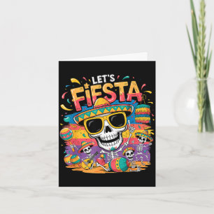 Lasst uns mexikanische Fiesta-Party 5. Mai lustig Karte