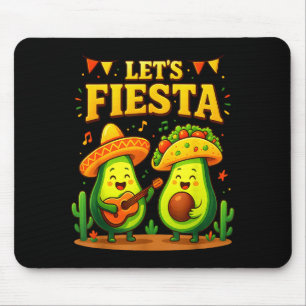 Lasst uns mexikanisches Cinco de Mayo Avocado-Taco Mousepad
