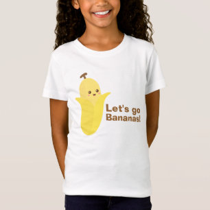 Lasst uns mit Cute und Happy Banana verrückt nach  T-Shirt