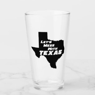 Lasst uns mit Texas Black durcheinander kommen Glas