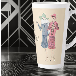 Lasst uns Mittagessen Latte Tasse