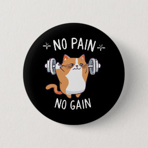Lasst uns Muskeln aufbauen! Zeit fürs Fitnessstudi Button