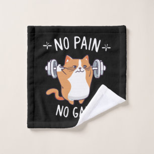 Lasst uns Muskeln aufbauen! Zeit fürs Fitnessstudi Waschlappen