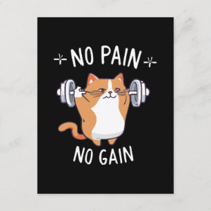 Lasst uns Muskeln aufbauen! Zeit im Fitnessstudio! Begleitkarte