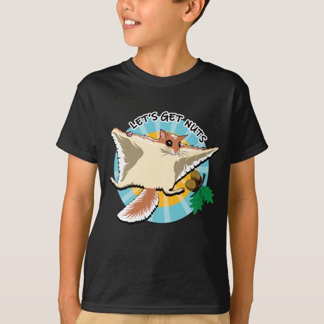 Lasst uns Nüsse holen - Fliegende Eichhörnchen T-Shirt (Vorderseite)