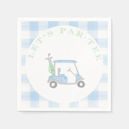 Lasst uns Par-T-Shirt Golf Themed Party Napkins Serviette