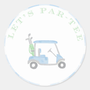 Lasst uns Par-T-Shirt-Round-Stickers Runder Aufkleber