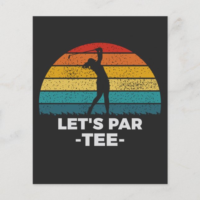 Lasst uns par tee flyer (Vorne)
