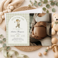 Lasst uns Par-Tee Golf Junge Baby Shower Foto