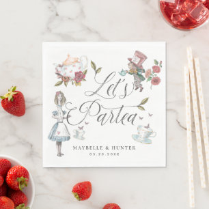 Lasst uns Partea Märchengeschichten zur Alice im W Serviette
