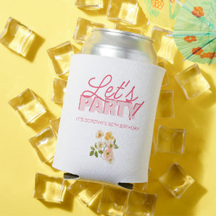 Lasst uns Party Bold Lettering 90. Geburtstag Dosenkühler