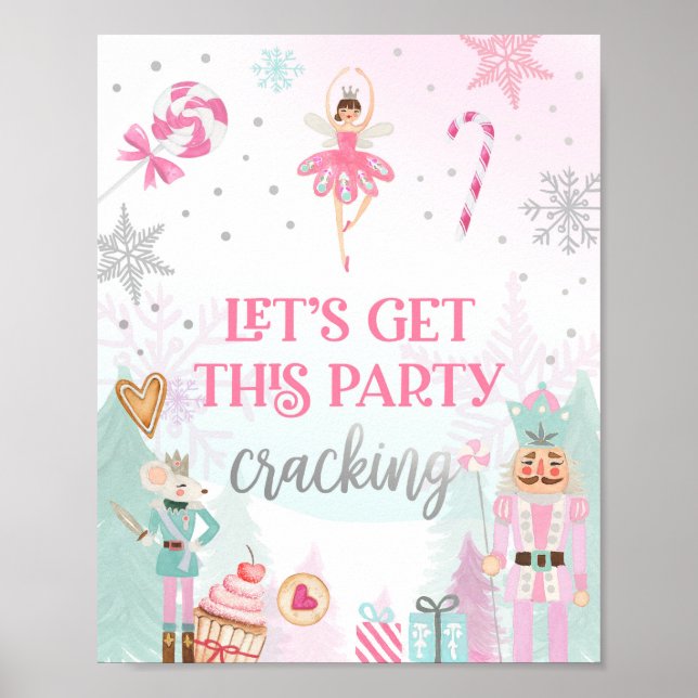 Lasst uns Party knacken Nutcracker Ballerina Girl Poster (Vorne)