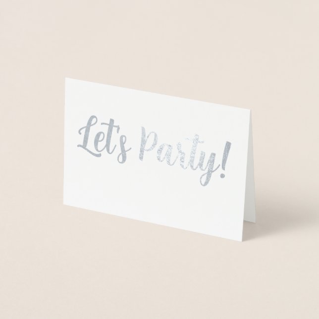 Lasst uns Party machen! Folienkarte (Vorderseite)