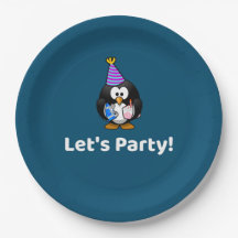 Lasst uns Party machen! Penguin Funny Birthday Par
