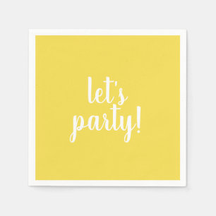 Lasst uns Party-Servietten Serviette