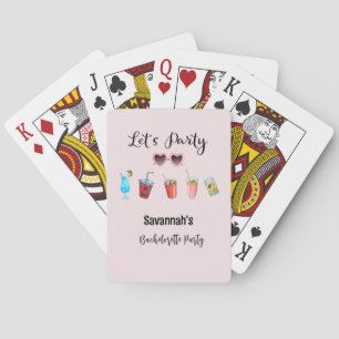 Lasst uns Party Summer Soiree Personalisiert Spielkarten