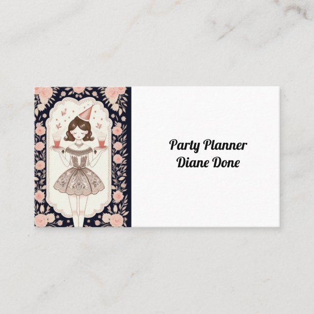 Lasst uns Party Visitenkarte (Vorderseite)