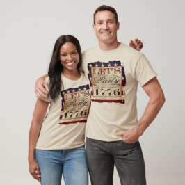 Lasst uns Party wie 1776 machen | Vintager 4. Juli T-Shirt
