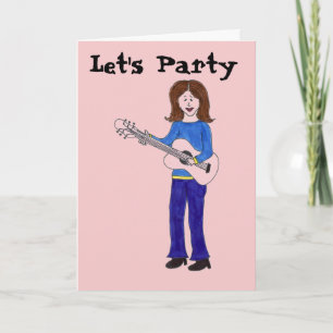 Lasst uns Partyrocker Einladung