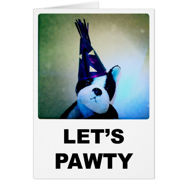 Lasst uns Pawty Card (Vorne)