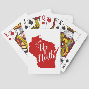 Lasst uns Personalisiert nach Nord-Wisconsin gehen Spielkarten