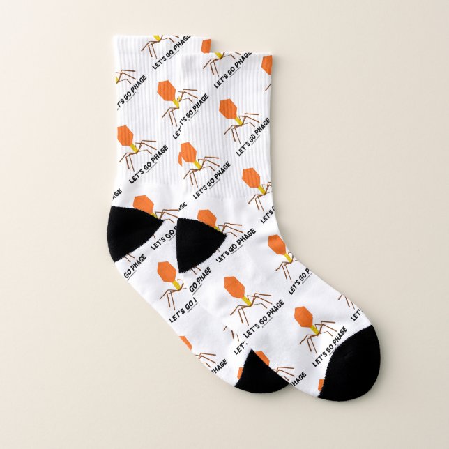 Lasst uns Phage Virus Bakteriophage gehen Socken (Paar)