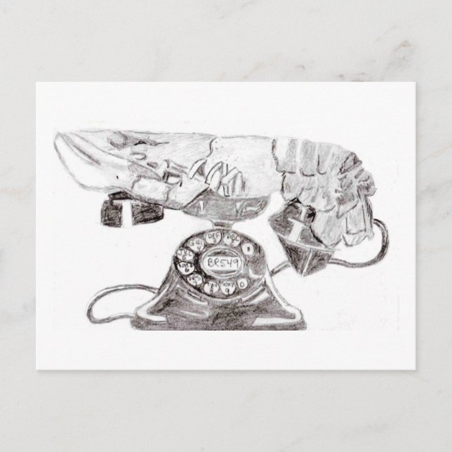 Lasst uns plaudern! postkarte (Vorderseite)