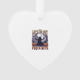 Lasst uns rausgehen und Geist Kürbisse Fledermäuse Ornament