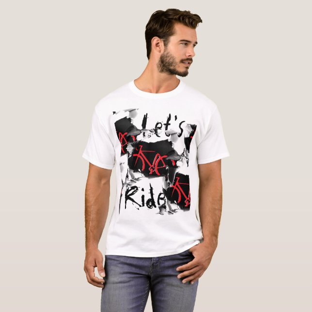 Lasst uns reiten! Ripped T - Shirt (Vorne ganz)
