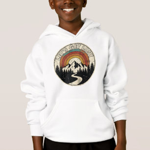 Lasst uns Retro-Berg-Abenteuer Outdoor verlieren Hoodie
