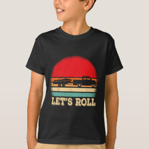 Lasst uns Retro-Booten Boots Kapitän T-Shirt