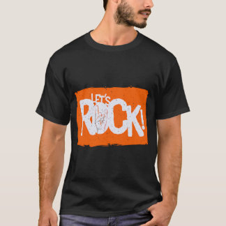 Lasst uns Rock' Rock-Musikliebhaber-Design T-Shirt