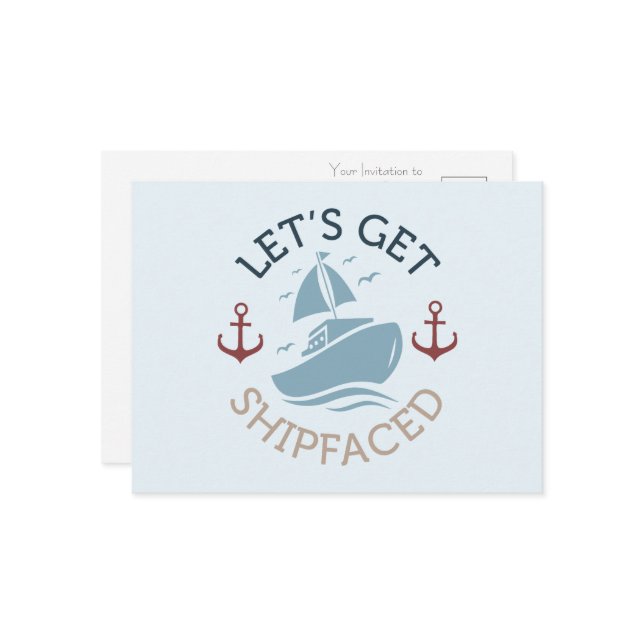 Lasst uns schicken postkarte (Vorderseite/Rückseite Beispiel)