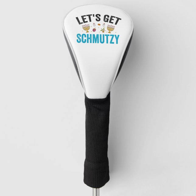 Lasst uns Schmutzy Funny Jewish Hanukkah Chanukah  Golf Headcover (Vorderseite)