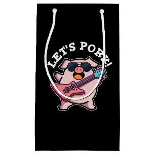 Lasst uns Schweinefleisch Funny Rock und Roll Pig Kleine Geschenktüte