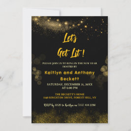 Lasst uns sehen | Silvester-Party Einladung