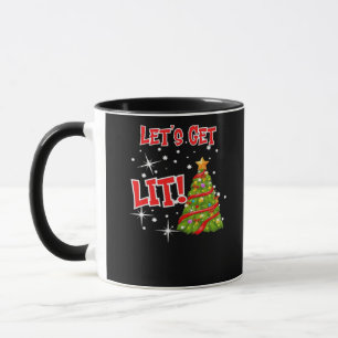 Lasst uns sehen, Spaß Idiom, Weihnachtslicht, Chri Tasse