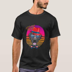 Lasst uns seltsamer Labrador Retriever Hund mit Hu T-Shirt